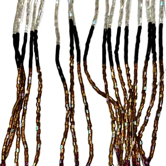 Authentic Gucci Tom Ford Flora Silk Long Beaded Hinge Scarf - Picture 3 of 4